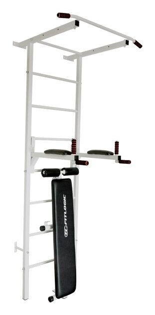 Шведская стенка Fitlogic FL01/Белая/сталь