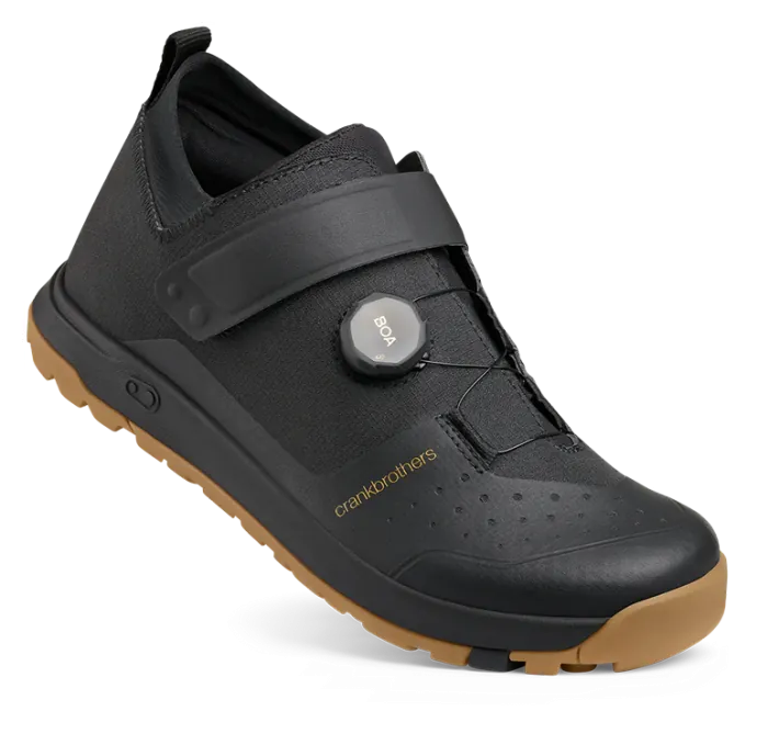 Веловзуття CrankBrothers SHOES STAMP TRAIL BOA BLACK / GOLD - GUM OUTSOLE 9.5, укр, укр