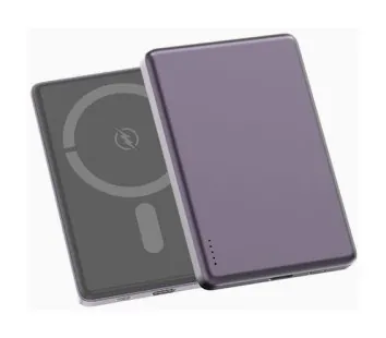 Power Bank Aspor A381 Magnetic Wireless 5000mAh (Type-C/20W)- фиолетовый (900155)