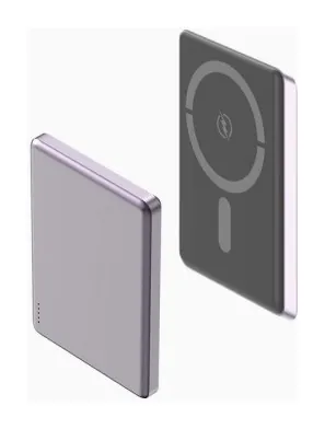 Power Bank Aspor A381 Magnetic Wireless 5000mAh (Type-C/20W)- фиолетовый (900155)