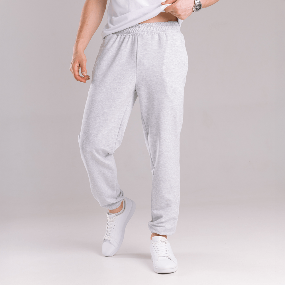 Чоловічі штани джогери з кишенями сірі меланжеві Pobedov 95, укр, укр