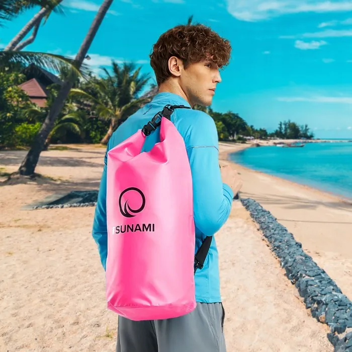 Гермомешок TSUNAMI Dry Pack 30 л водозащитный Pink (P-5907739314093)