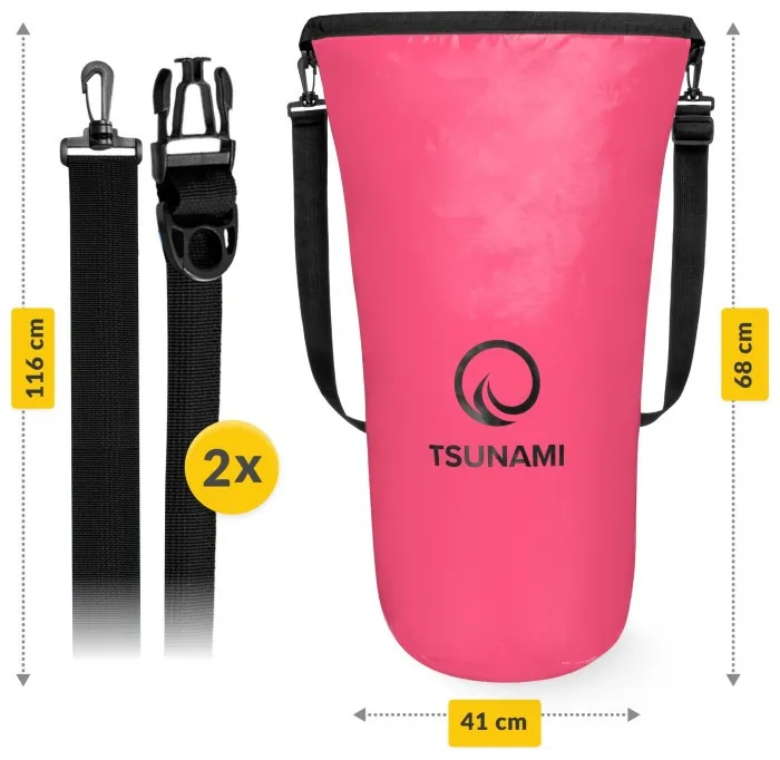 Гермомешок TSUNAMI Dry Pack 30 л водозащитный Pink (P-5907739314093)