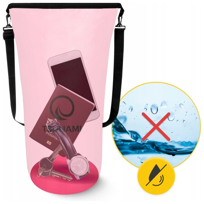Гермомешок TSUNAMI Dry Pack 30 л водозащитный Pink (P-5907739314093)