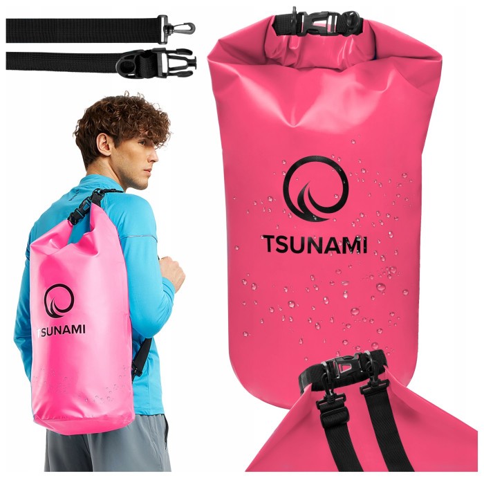 Гермомешок TSUNAMI Dry Pack 30 л водозащитный Pink (P-5907739314093)