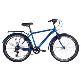 Велосипед ST 26&quot; Discovery PRESTIGE MAN Vbr рама- с багажником задн St с крылом St 2024 (синій)