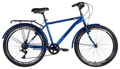 Велосипед ST 26" Discovery PRESTIGE MAN Vbr рама- с багажником задн St с крылом St 2024 (синий)