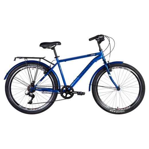 Велосипед ST 26&quot; Discovery PRESTIGE MAN Vbr рама- с багажником задн St с крылом St 2024 (синій) — 