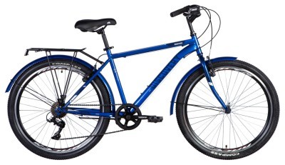Велосипед ST 26" Discovery PRESTIGE MAN Vbr рама- с багажником задн St с крылом St 2024 (синий)