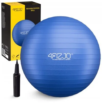 Мяч для фитнеса (фитбол) 4FIZJO 85 см Anti-Burst Blue (P-5907739316400)