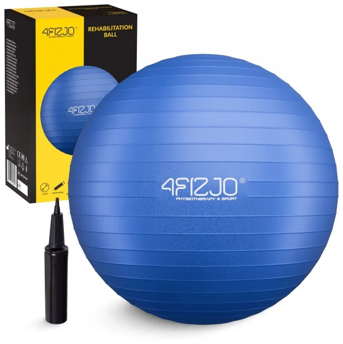 Мяч для фитнеса (фитбол) 4FIZJO 85 см Anti-Burst Blue (P-5907739316400)