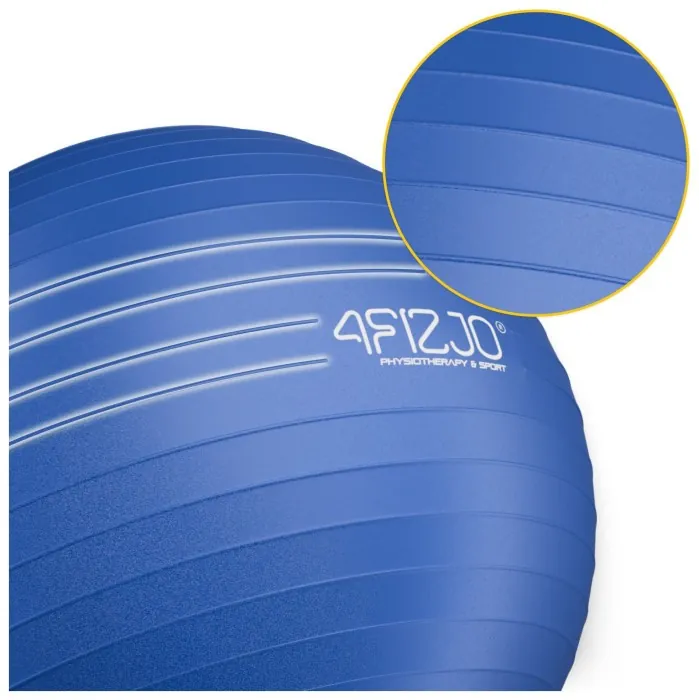 Мяч для фитнеса (фитбол) 4FIZJO 85 см Anti-Burst Blue (P-5907739316400)