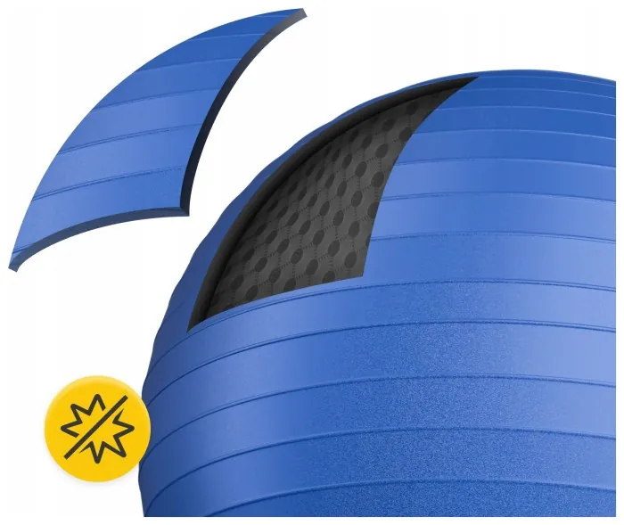 Мяч для фитнеса (фитбол) 4FIZJO 85 см Anti-Burst Blue (P-5907739316400)