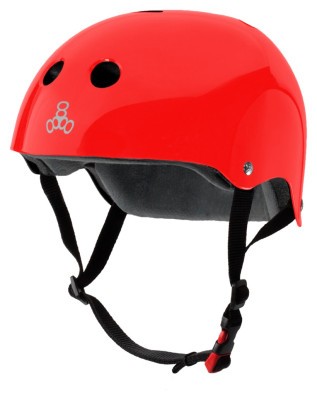 Шолом Triple8 Certified Sweatsaver Red Glossy (S/M)