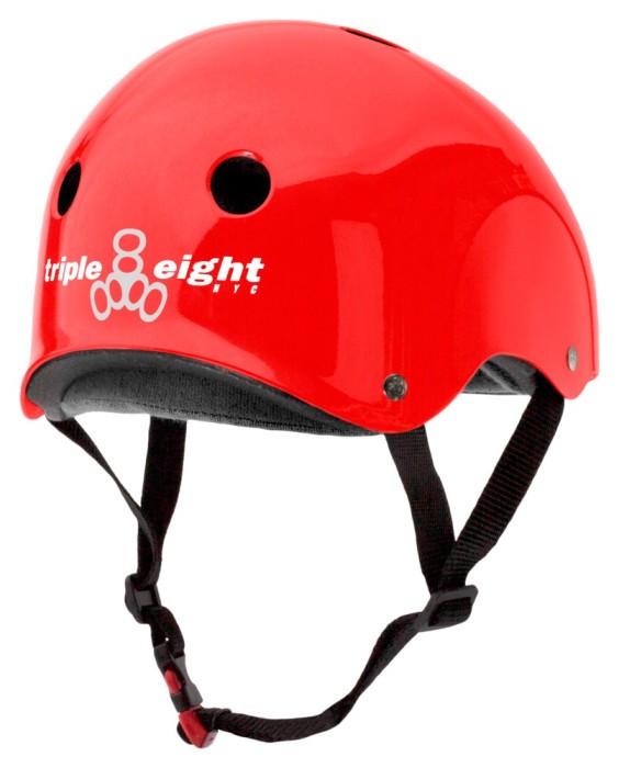 Шолом Triple8 Certified Sweatsaver Red Glossy (S/M)