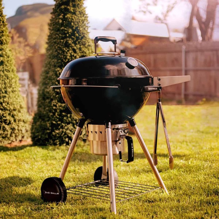 Угольный гриль Slow and Sear Original Kettle Grill 57 см + корзина Deluxe SNS-KET-1