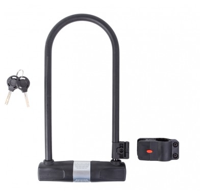 Замок U-Lock PY 6001 на ключе 115мм*265мм черный