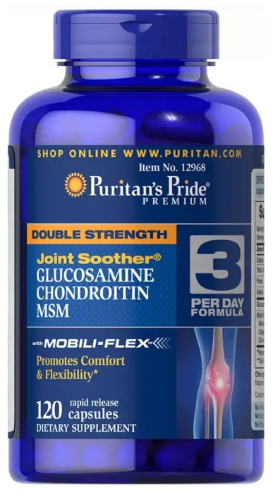Double Strength Glucosamine, Chondroitin & MSM Joint Soother® - 120 tabs
