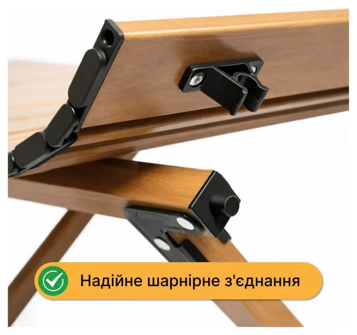 Раскладной туристический стол LEOBRO Camp Wood M (LB-1065)
