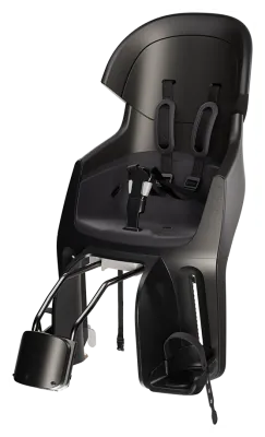 Детское велокресло Bobike Exclusive Evolve maxi - rear bicycle seat for frame Urban Black