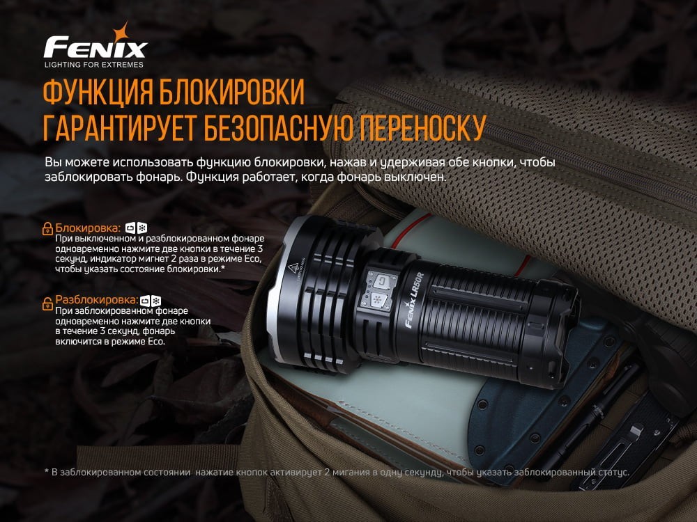 Фонарь ручной Fenix LR50R