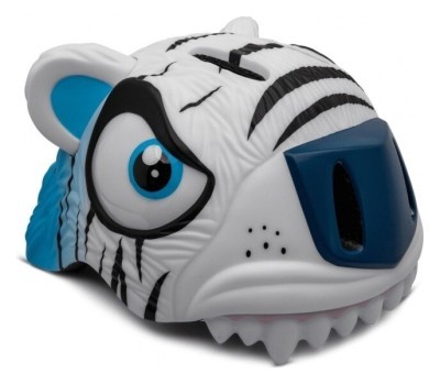 Шолом велосипедний  Crazy Safety Білий тигр