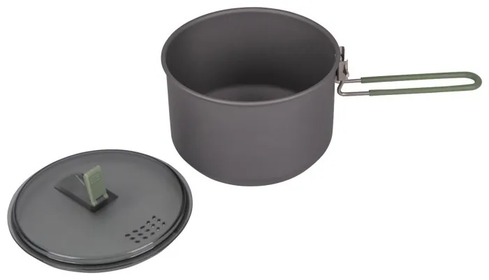 Каструля Bo-Camp Explorer Hard Anodized 1L Grey/Green (2200236)