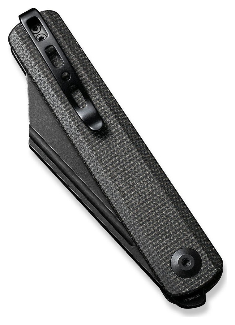 Нож складной туристический Sencut Bronte, (8.6 см) 9Cr18MoV / Micarta черный