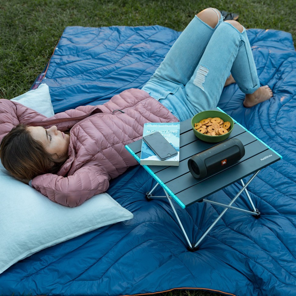 Стіл розкладний Naturehike NH19Z008-Z, алюміній, Розмір S, чорний, укр, укр