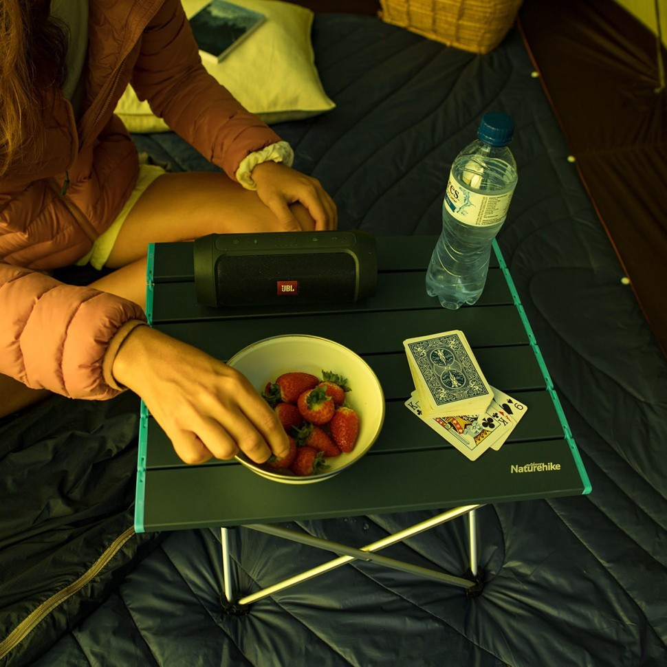 Стіл розкладний Naturehike NH19Z008-Z, алюміній, Розмір S, чорний, укр, укр