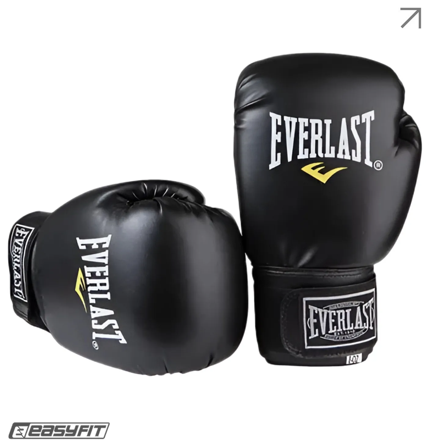 Боксерські рукавички Everlast 12 унцій (12 oz) чорні (EFIT_EF-0370-12)