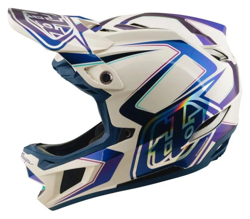 Вело шолом TLD D4 COMPOSITE HELMET; FLARED [WHITE / INDIGO] M (OBOD_140022003)