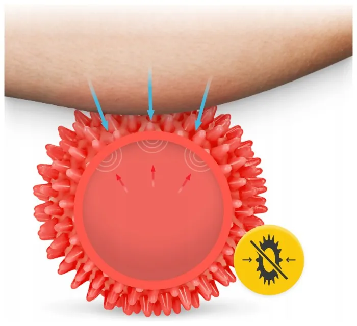 Массажный мяч с шипами 4FIZJO Spike Ball 7 см (P-5907739311399)