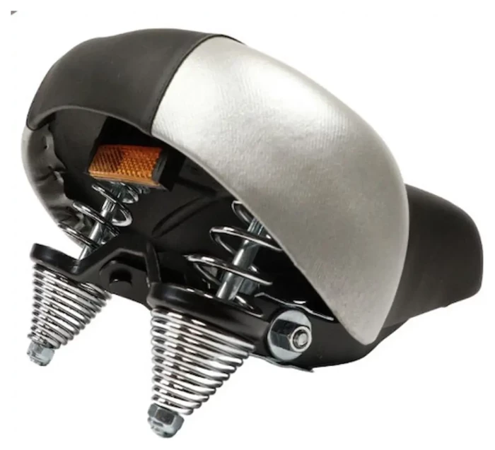 Сідло з замком 265*230 мм AZ-0112 чорний зі сріблястим