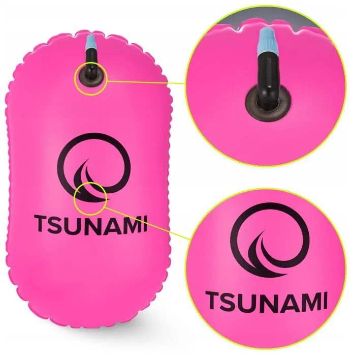 Буй для плавания TSUNAMI Basic надувной Pink (P-5907739314079)
