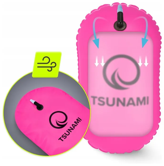 Буй для плавания TSUNAMI Basic надувной Pink (P-5907739314079)