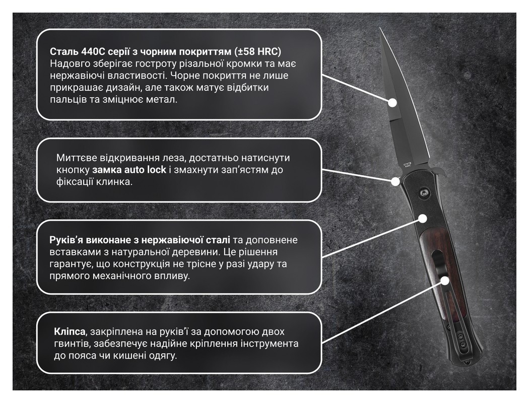 Нож складной Ganzo G707B черный