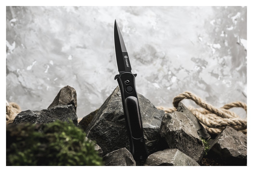 Нож складной Ganzo G707B черный