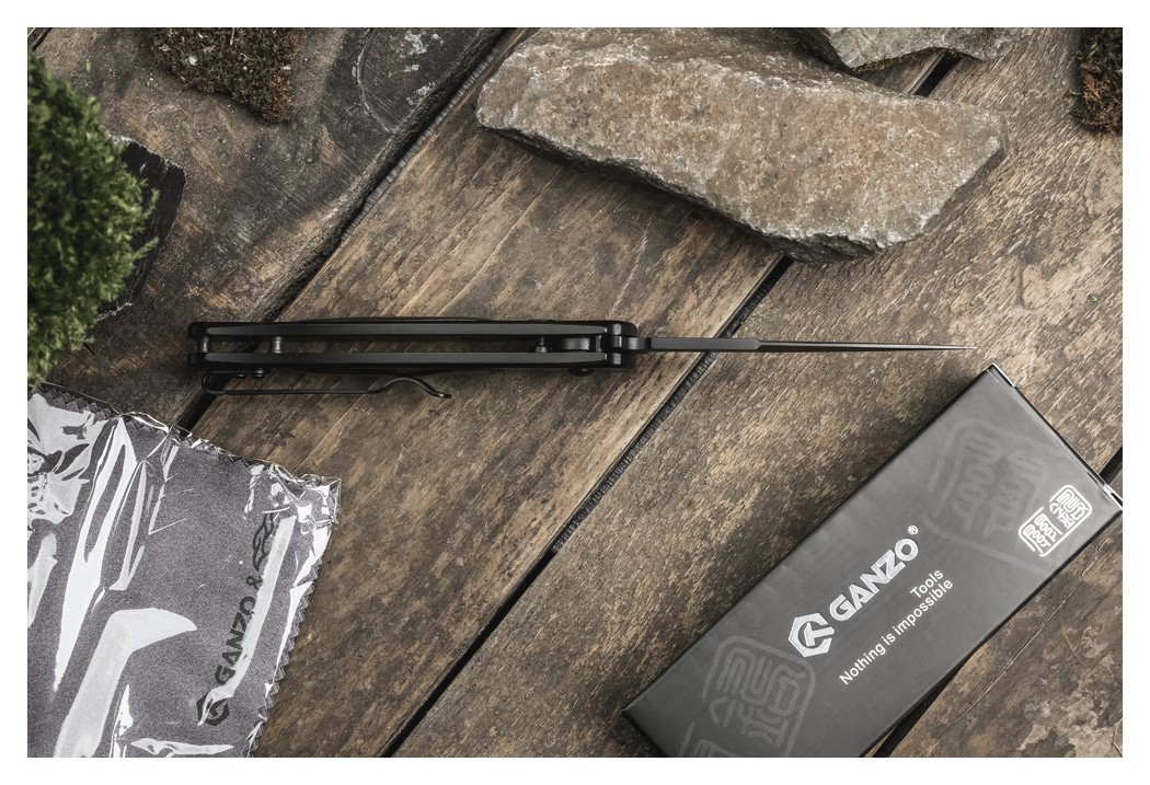 Нож складной Ganzo G707B черный