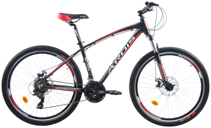Велосипед 27,5 MTB AL "BLAZE", Черно-красный