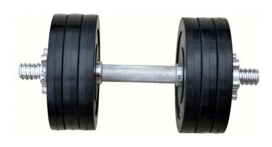 Обгумовані гантелі RN-Sport 2 по 16 кг (RN_OD2х16)