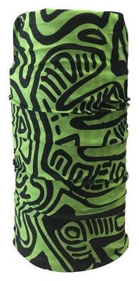 Бандана-бафф многофункциональная Crow PETROGLYPH One size Green/black (COMS17U1M)