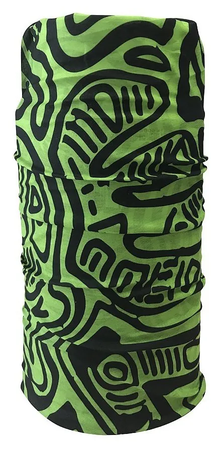 Бандана-бафф багатофункціональна Crow PETROGLYPH One size Green/black (COMS17U1M) (one size black, green)