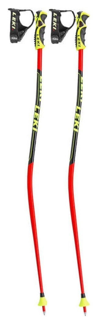 Палки для горных лыж для подростков Leki WCR LITE GS 3D 95см Fluorescent red/black/neon yellow (65065901-WRH)