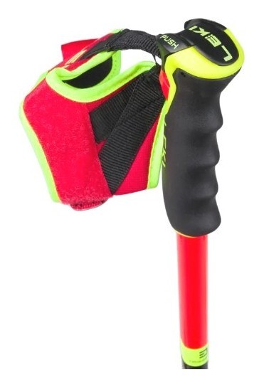 Палки для горных лыж для подростков Leki WCR LITE GS 3D 95см Fluorescent red/black/neon yellow (65065901-WRH)