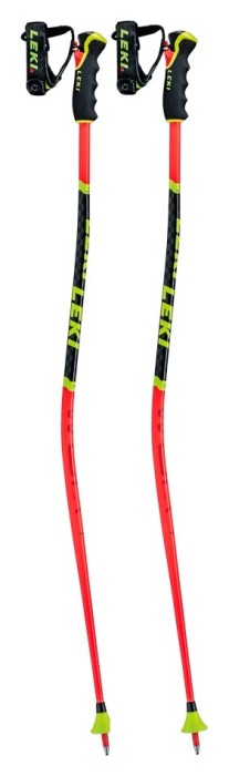 Палки для горных лыж для подростков Leki WCR LITE GS 3D 95см Fluorescent red/black/neon yellow (65065901-WRH)