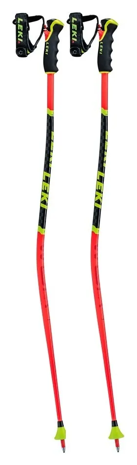 Палиці для гірських лиж для підлітків Leki WCR LITE GS 3D 95см Fluorescent red/black/neon yellow (65065901-WRH) (120 см black, fluorescent red, neon yellow)
