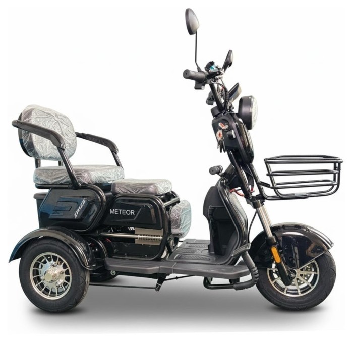 Електроскутер SPACE METEOR 8" 72B 1000Вт диск/диск літієва чорний 2026, укр, укр