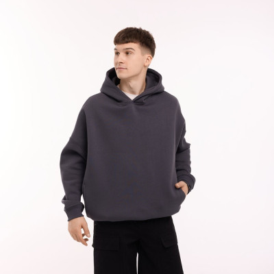 Графитовый худой оверсайз для мужчин Pobedov Urbanist. Худые большого размера зимнее