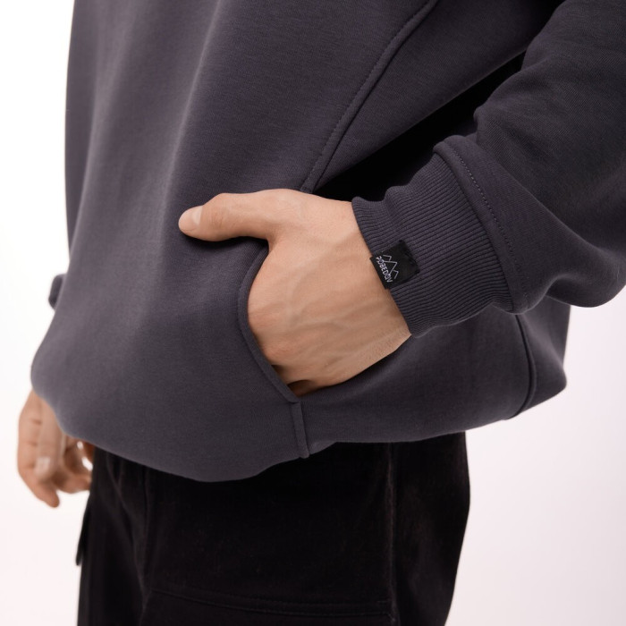 Графитовый худой оверсайз для мужчин Pobedov Urbanist. Худые большого размера зимнее